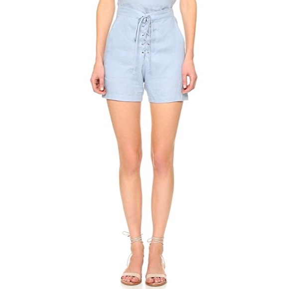 Matin lace up linen shorts - Picture 1 of 6